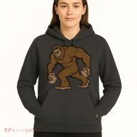 Sasquatch Bigfoot With Beer Kegs Hoodie thumb 5