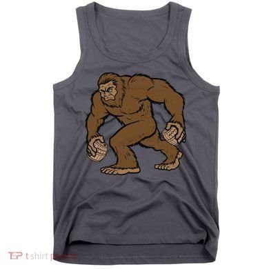 Sasquatch Bigfoot With Beer Kegs Tank Top