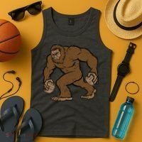 Sasquatch Bigfoot With Beer Kegs Tank Top thumb 4