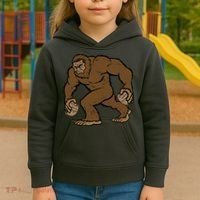 Sasquatch Bigfoot With Beer Kegs Kids Hoodie thumb 3