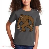 Sasquatch Bigfoot With Beer Kegs Kids T-Shirt thumb 2