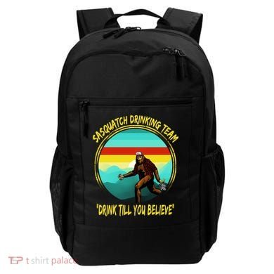 Sasquatch Drinking Team Drink Till You Believe Backpack