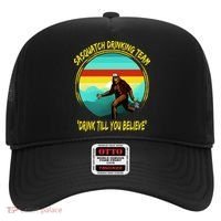 Sasquatch Drinking Team Drink Till You Believe Hat thumb 0