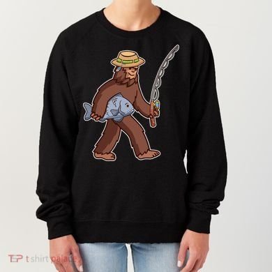 Sasquatch Gone Fishing Women's Sweatshirt