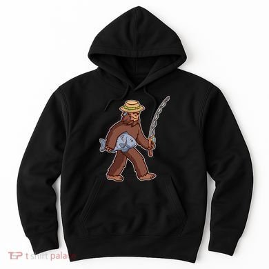 Sasquatch Gone Fishing Hoodie