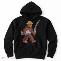 Sasquatch Gone Fishing Hoodie thumb 0