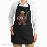 Sasquatch Gone Fishing Apron thumb 2