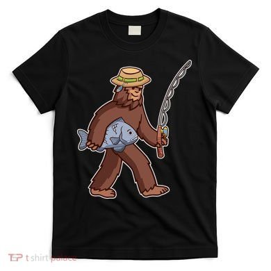 Sasquatch Gone Fishing T-Shirt