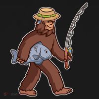 Sasquatch Gone Fishing Pajama Set thumb 2