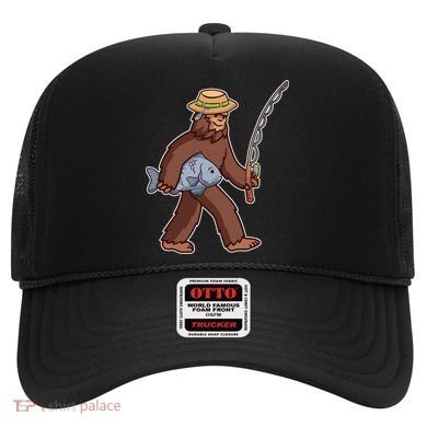 Sasquatch Gone Fishing Hat