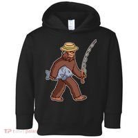 Sasquatch Gone Fishing Toddler Hoodie thumb 0