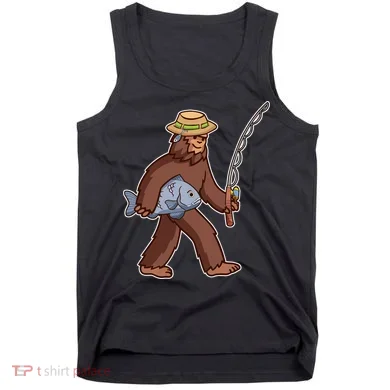 Sasquatch Gone Fishing Tank Top