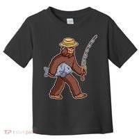 Sasquatch Gone Fishing Toddler T-Shirt thumb 0
