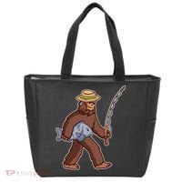 Sasquatch Gone Fishing Tote Bag thumb 0