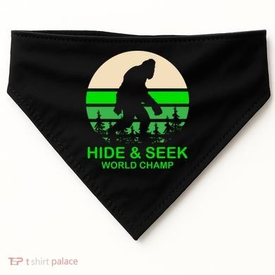 Sasquatch Hide And Seek World Champion USA-Made Doggie Bandana