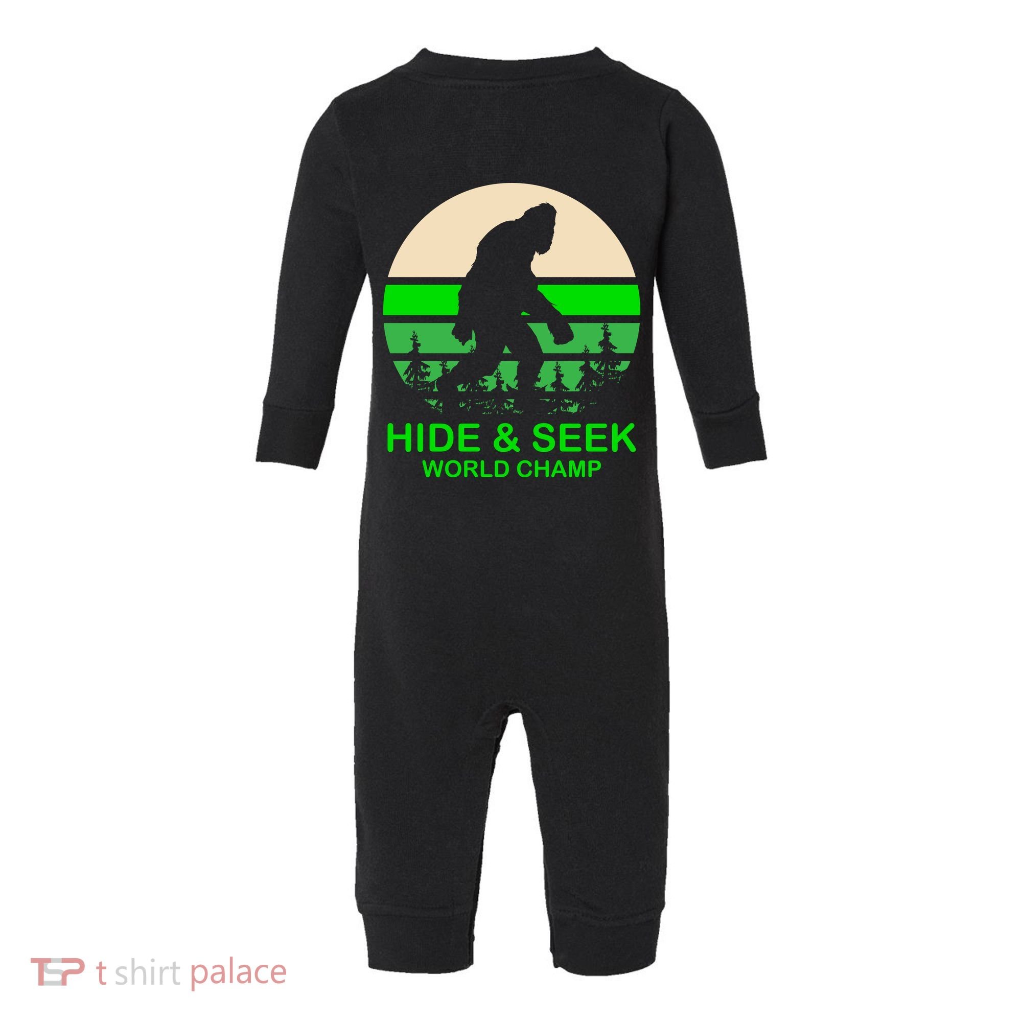 Sasquatch Hide And Seek World Champion Infant Fleece One Piece