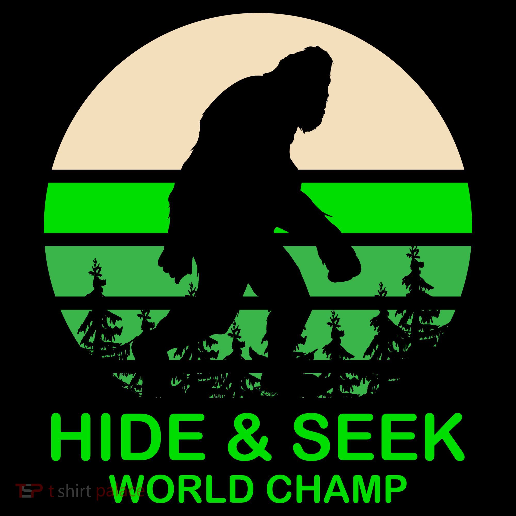 Sasquatch Hide And Seek World Champion Apron