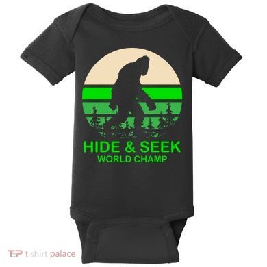Sasquatch Hide And Seek World Champion Baby Bodysuit
