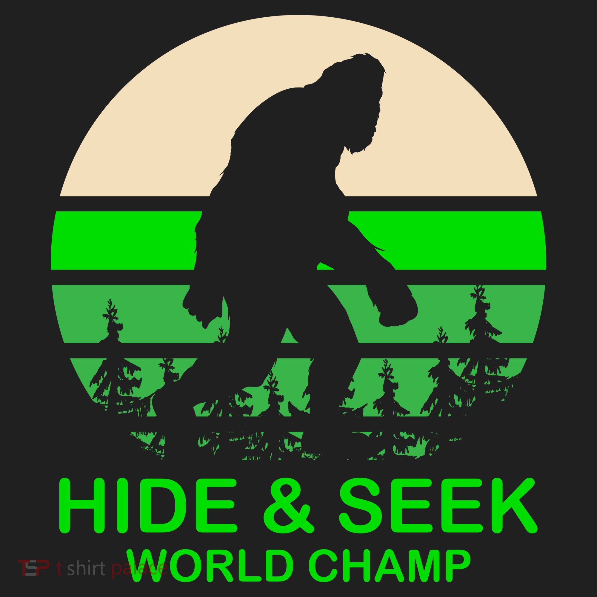 Sasquatch Hide And Seek World Champion Golf Towel