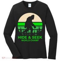 Sasquatch Hide And Seek World Champion Women's Long Sleeve Shirt thumb 0
