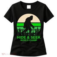 Sasquatch Hide And Seek World Champion Women's T-Shirt thumb 0