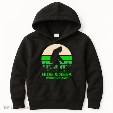 Sasquatch Hide And Seek World Champion Kids Hoodie