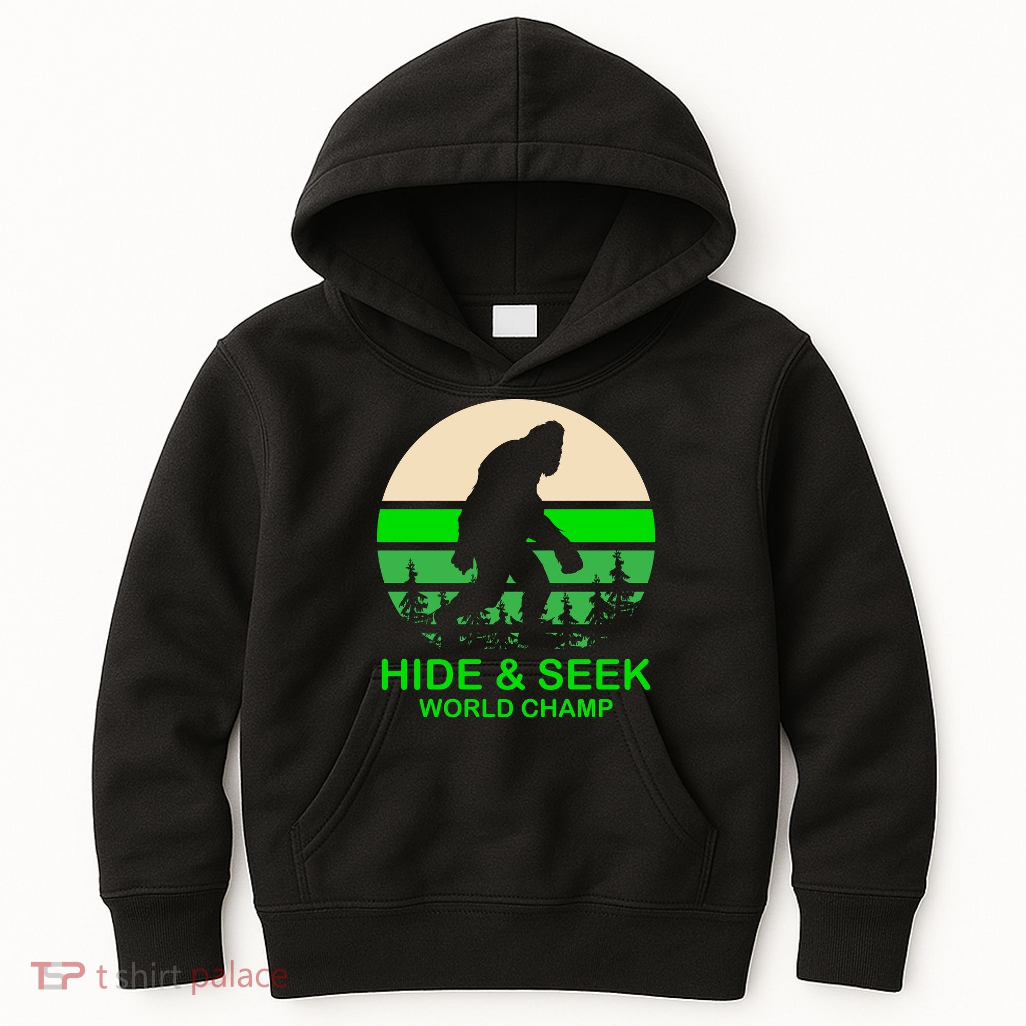 Sasquatch Hide And Seek World Champion Kids Hoodie