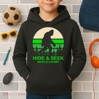 Sasquatch Hide And Seek World Champion Kids Hoodie thumb 2