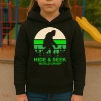 Sasquatch Hide And Seek World Champion Kids Hoodie thumb 3