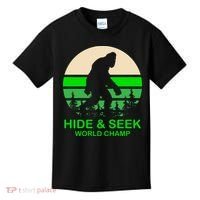 Sasquatch Hide And Seek World Champion Kids T-Shirt thumb 0