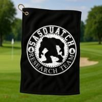 Sasquatch Research Team Golf Towel thumb 1