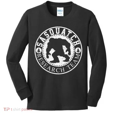 Sasquatch Research Team Kids Long Sleeve Shirt