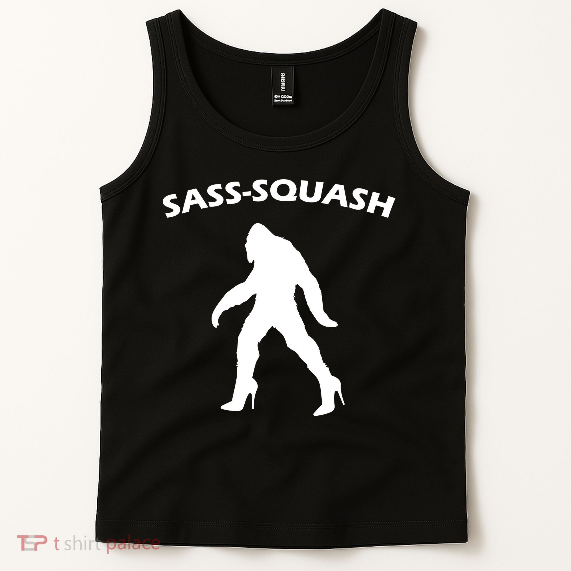 Sass-Squash Sassy Sasquatch Bigfoot Tank Top
