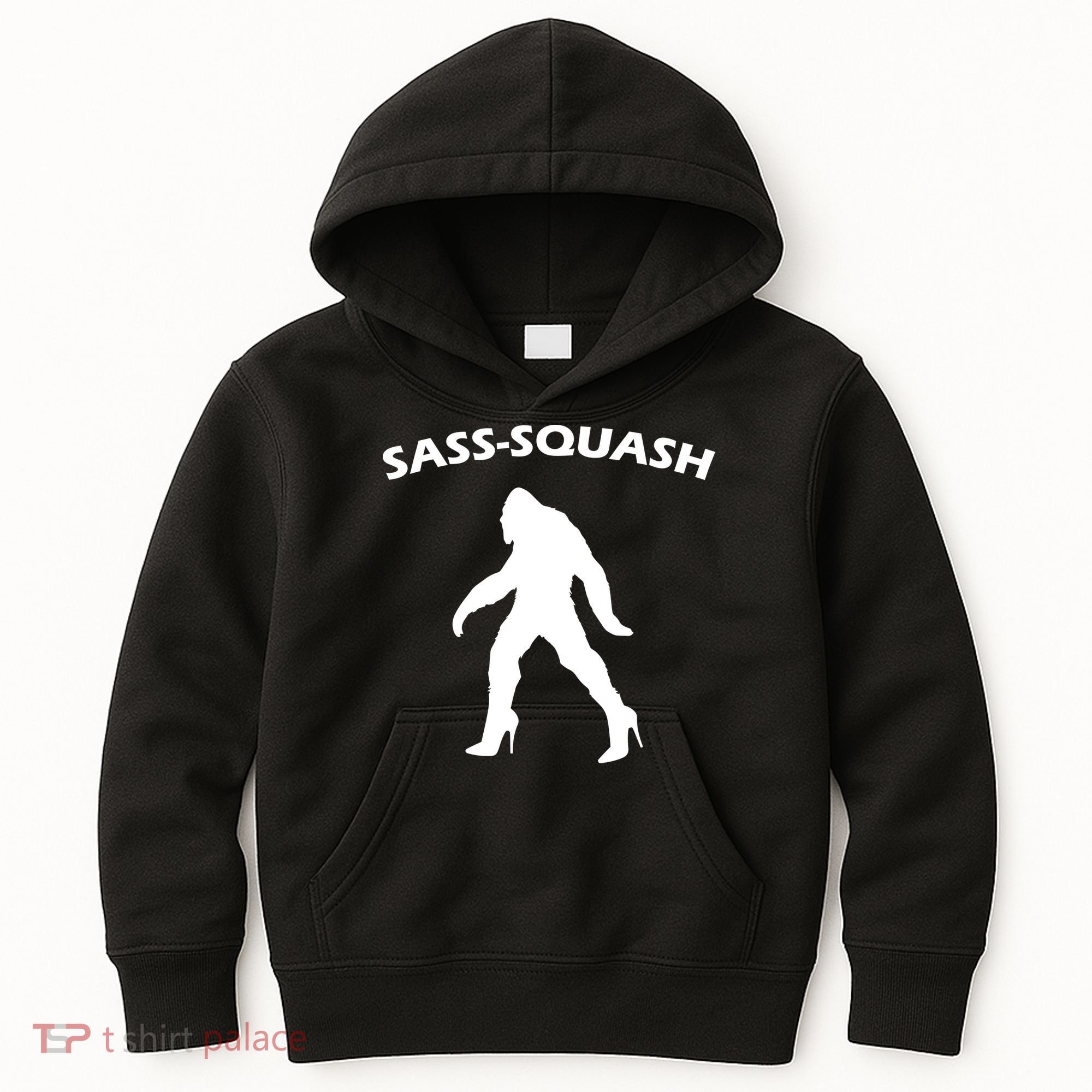 Sass-Squash Sassy Sasquatch Bigfoot Kids Hoodie