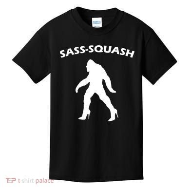 Sass-Squash Sassy Sasquatch Bigfoot Kids T-Shirt