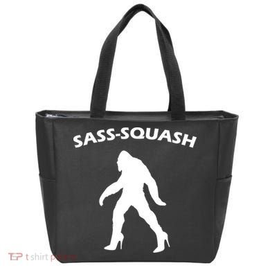 Sass-Squash Sassy Sasquatch Bigfoot Tote Bag
