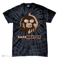Sassquatch Funny Sasquatch Tie-Dye T-Shirt thumb 0
