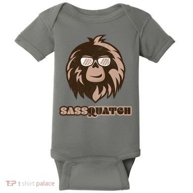 Sassquatch Funny Sasquatch Baby Bodysuit