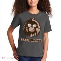 Sassquatch Funny Sasquatch Kids T-Shirt thumb 2