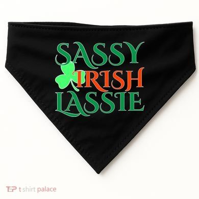 Sassy Irish Lassie USA-Made Doggie Bandana