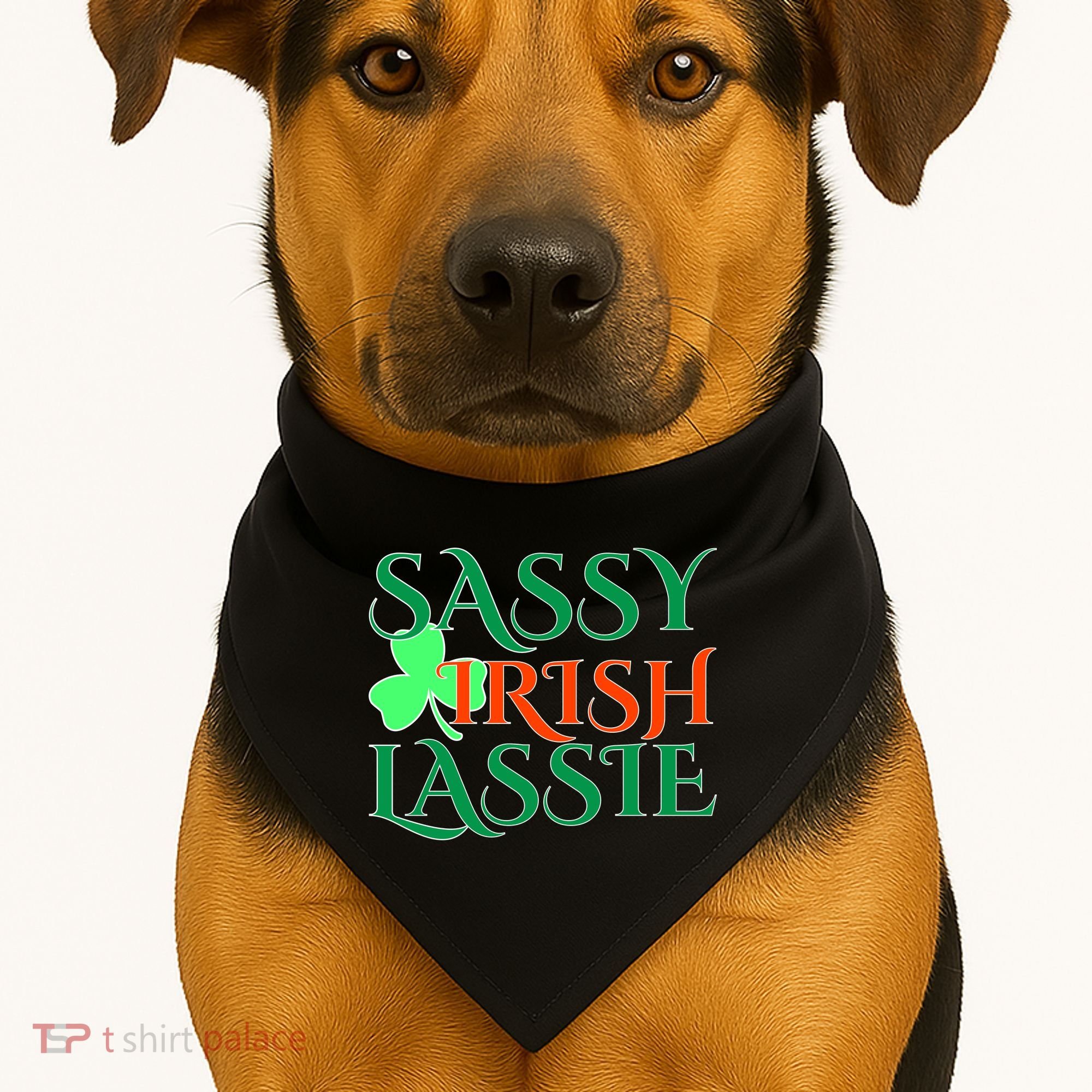 Sassy Irish Lassie USA-Made Doggie Bandana