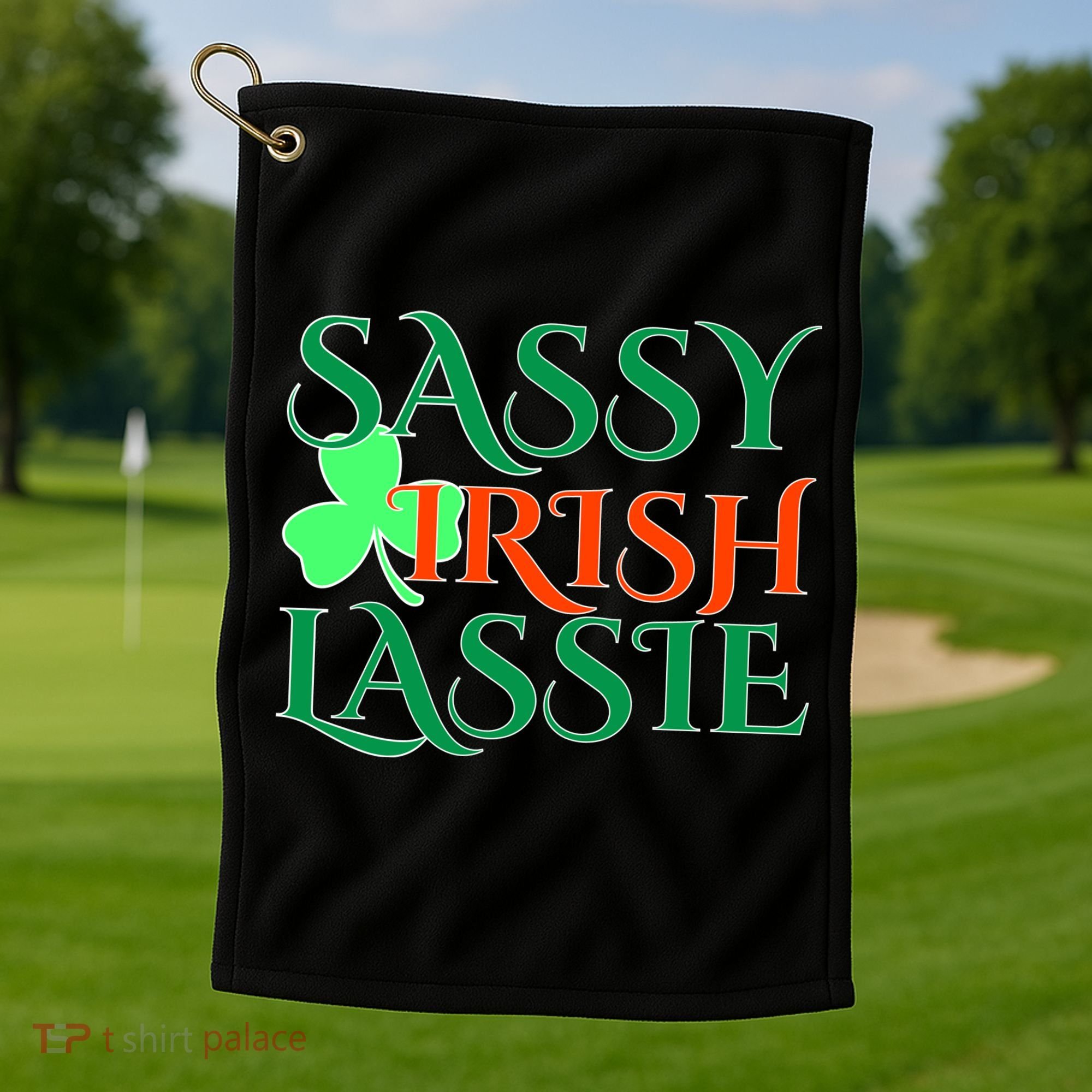 Sassy Irish Lassie Golf Towel