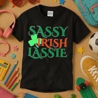 Sassy Irish Lassie Kids T-Shirt thumb 3