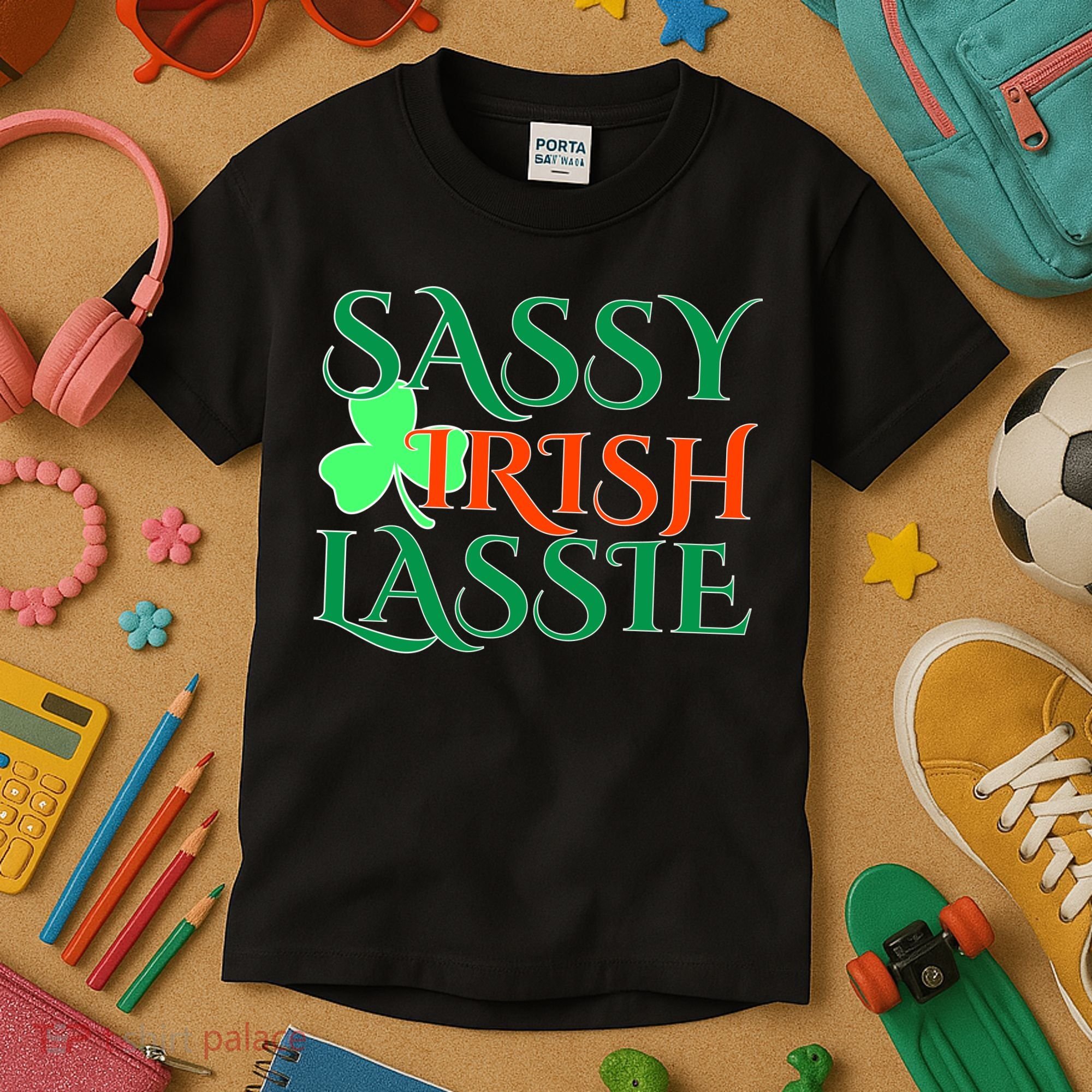 Sassy Irish Lassie Kids T-Shirt