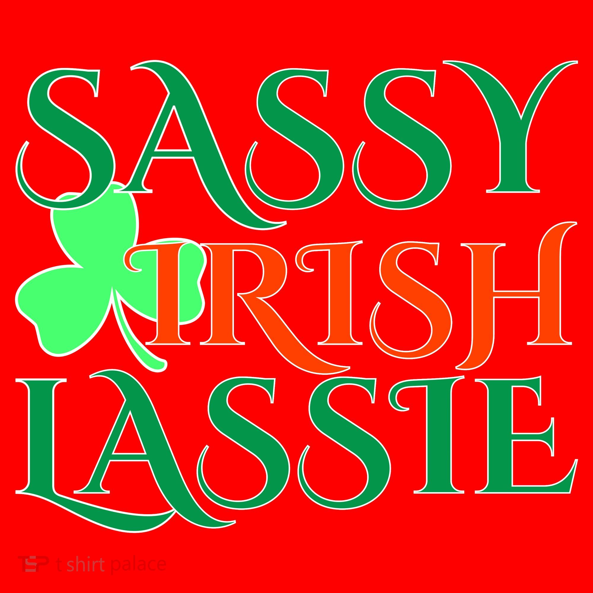 Sassy Irish Lassie Santa Hat