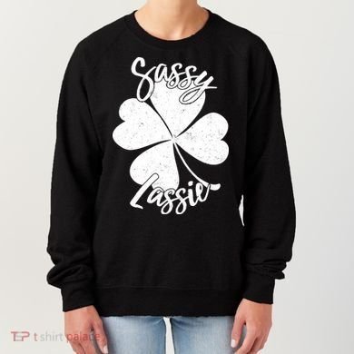 Sassy Lassie Irish Clover St. Patrick's Day Women's Sweatshirt