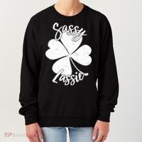 Sassy Lassie Irish Clover St. Patrick's Day Women's Sweatshirt thumb 0