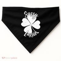 Sassy Lassie Irish Clover St. Patrick's Day USA-Made Doggie Bandana thumb 0