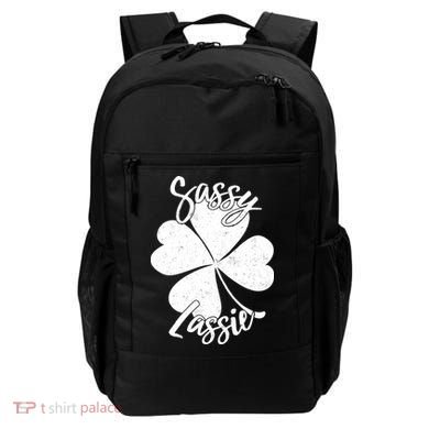 Sassy Lassie Irish Clover St. Patrick's Day Backpack