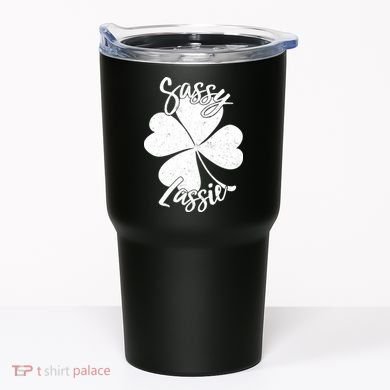 Sassy Lassie Irish Clover St. Patrick's Day Tumbler
